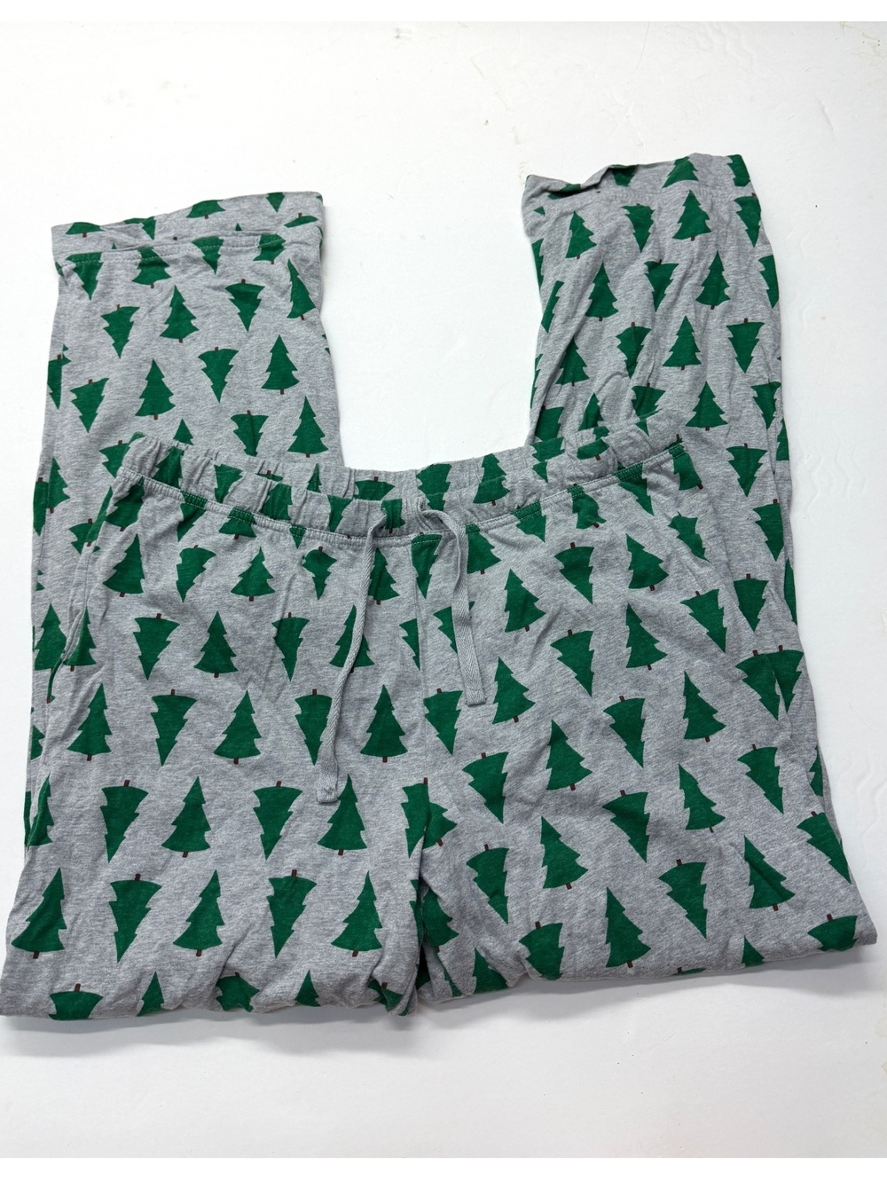 Hanna Andersson Women's Gray Pajama Pants Christmas Tree Pattern